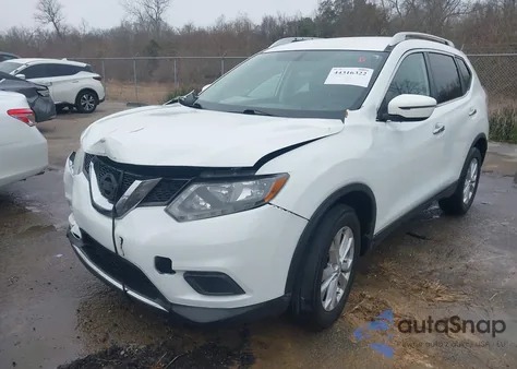 2016 Nissan Rogue S/Sl/Sv z USA, uszkodzony, nr VIN KNMAT2MT6GP715684